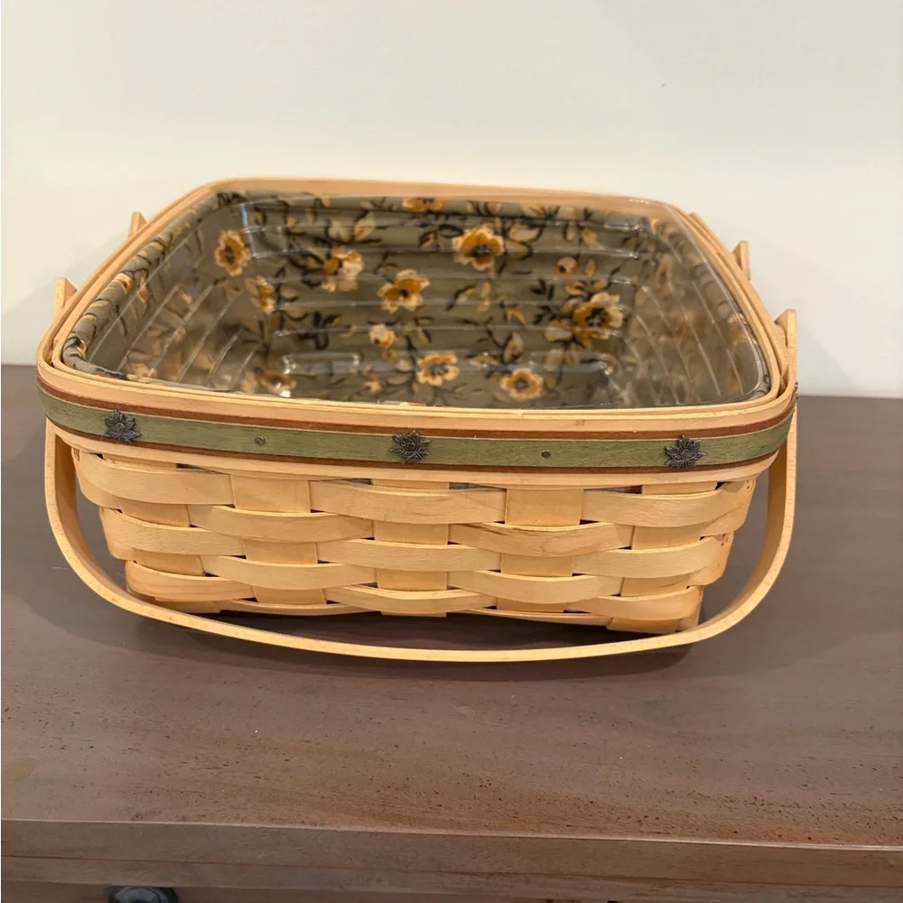 Longaberger Bountiful Harvest Basket Handmade in Ohio signed by Judy and Jerry